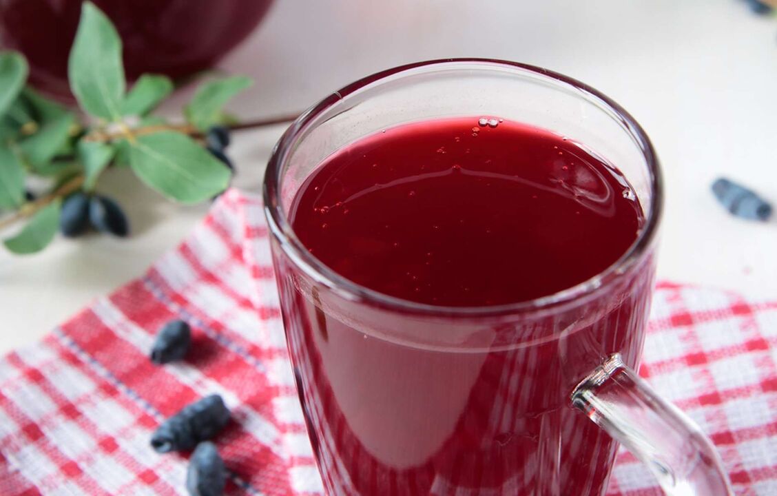 berry jelly with a drinking diet